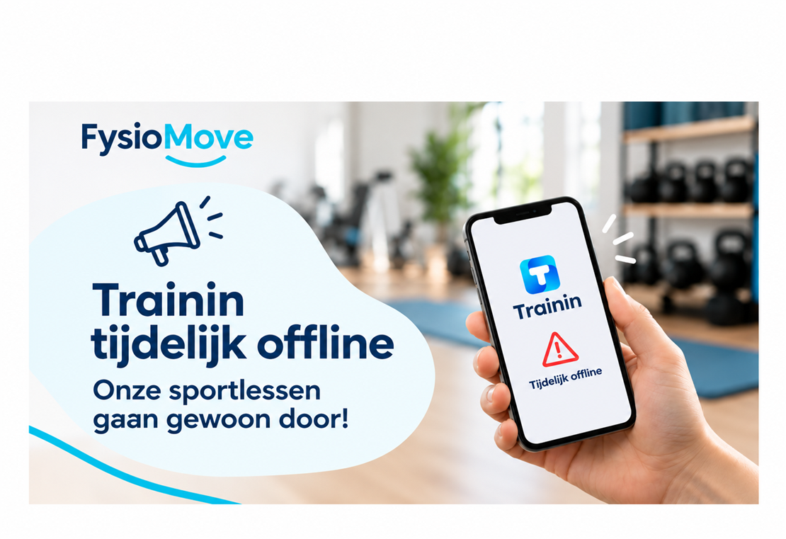 Trainin tijdelijk offline &ndash; sportlessen gaan gewoon door