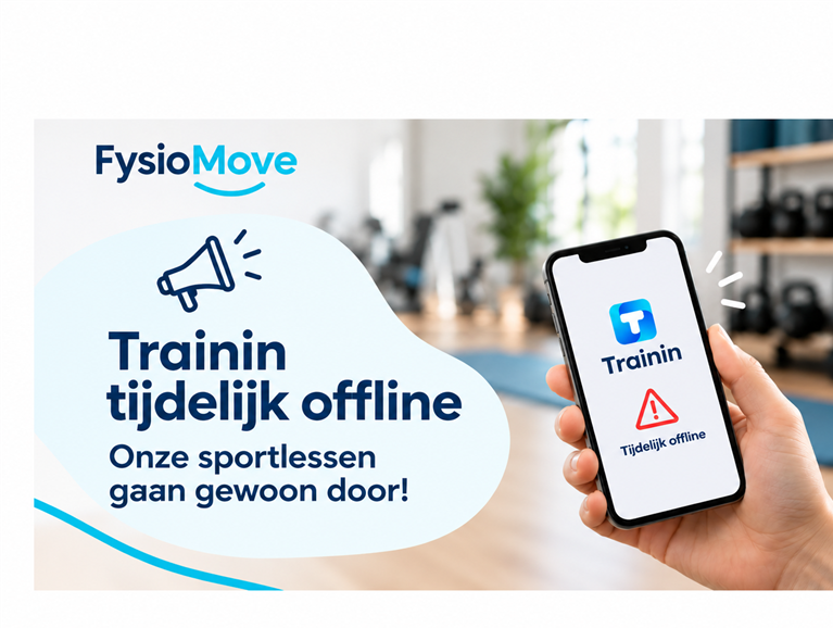 Trainin tijdelijk offline &ndash; sportlessen gaan gewoon door